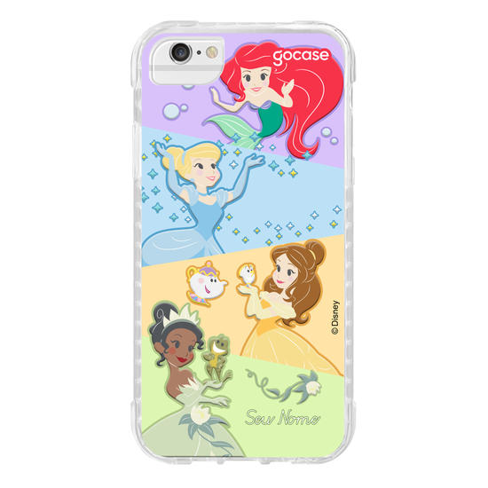 Capinha para celular Disney Princesas - Princesas Cute Diagonal