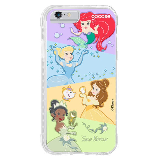 Capinha para celular Disney Princesas - Princesas Cute Diagonal