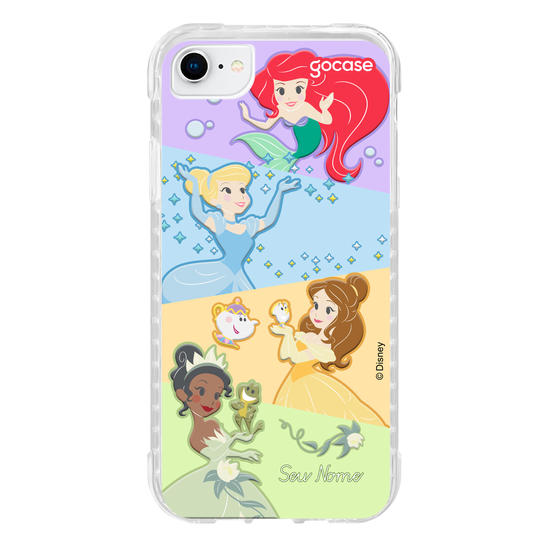Capinha para celular Disney Princesas - Princesas Cute Diagonal
