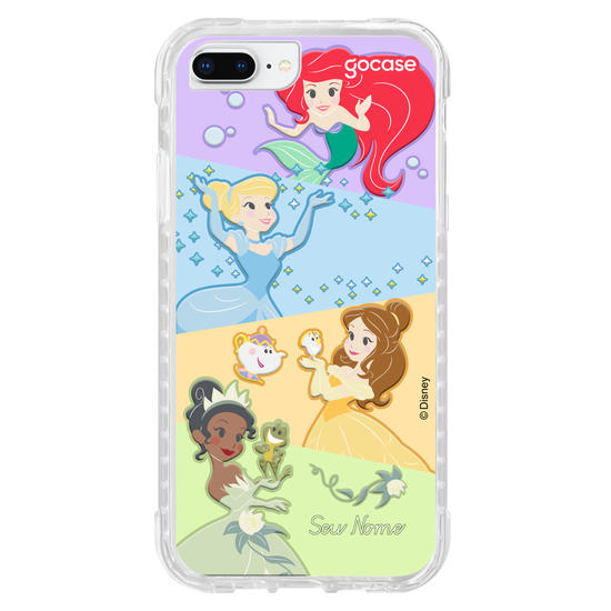 Capinha para celular Disney Princesas - Princesas Cute Diagonal
