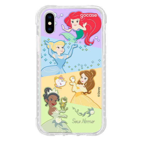 Capinha para celular Disney Princesas - Princesas Cute Diagonal