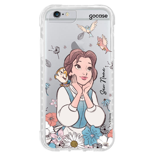 Capinha para celular Disney - Princesas - Bella Flores