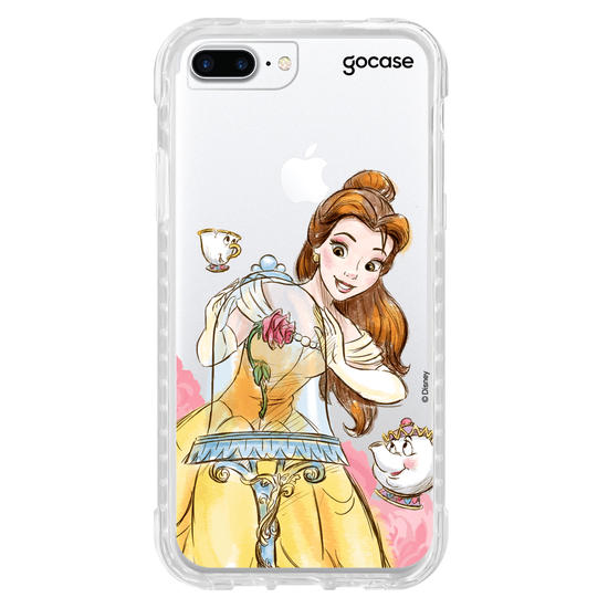 Capinha para celular Disney - Princesas - Bella Encanto Floral