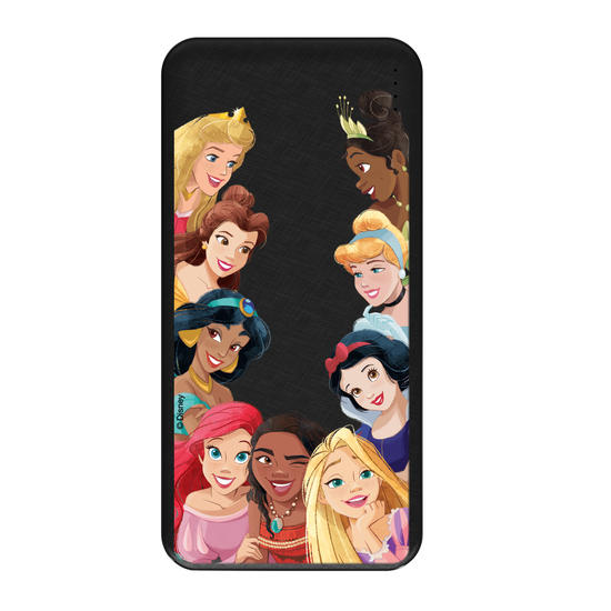 Carregador Portátil Fast Charge -  Princesas - Princesses Squad