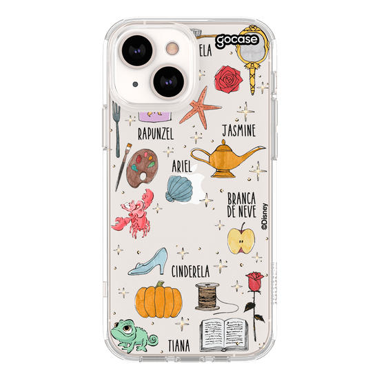 Capinha para celular Disney Princesas - Pattern Princess Elements