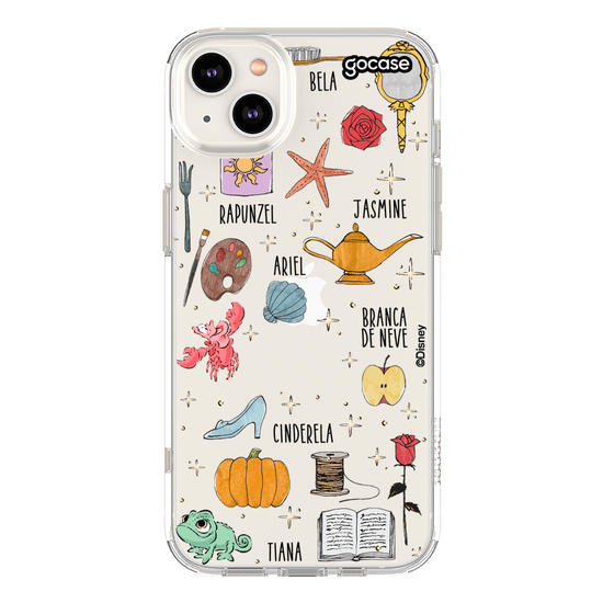 Capinha para celular Disney Princesas - Pattern Princess Elements