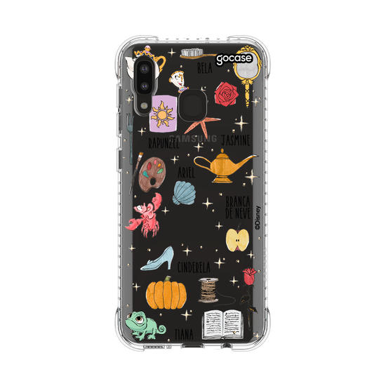 Capinha para celular Disney Princesas - Pattern Princess Elements