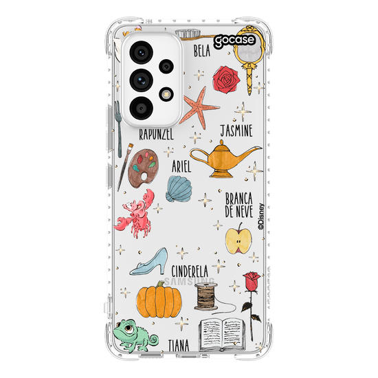 Capinha para celular Disney Princesas - Pattern Princess Elements