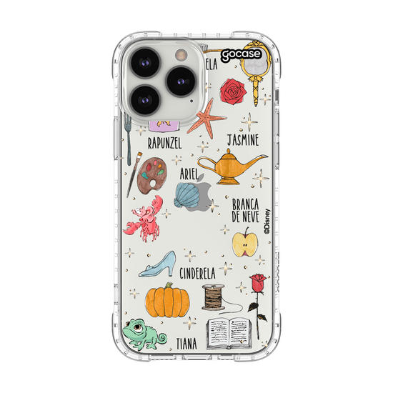 Capinha para celular Disney Princesas - Pattern Princess Elements