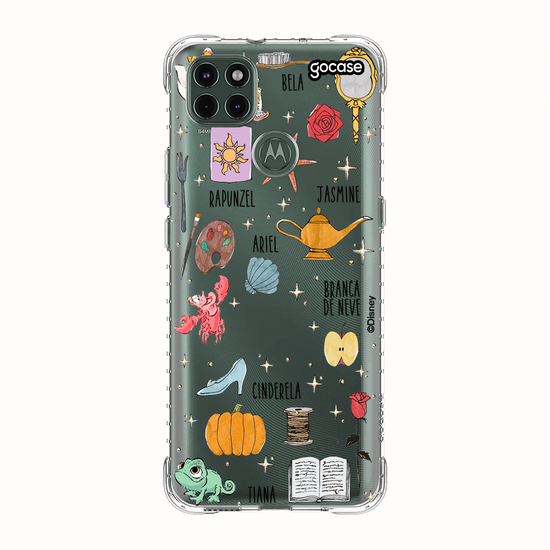 Capinha para celular Disney Princesas - Pattern Princess Elements