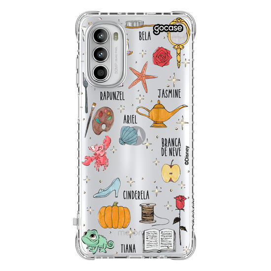 Capinha para celular Disney Princesas - Pattern Princess Elements