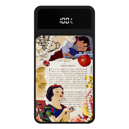 Carregador Portátil Turbo 10000mah Preto - Disney Princesas - Colagem Princesas
