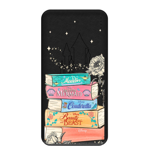 Carregador Portátil Fast Charge -  Princesas - Contos de Fada