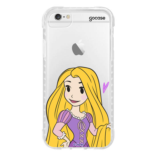 Capinha para celular Disney Princesas - Rapunzel Elegância Cartoon