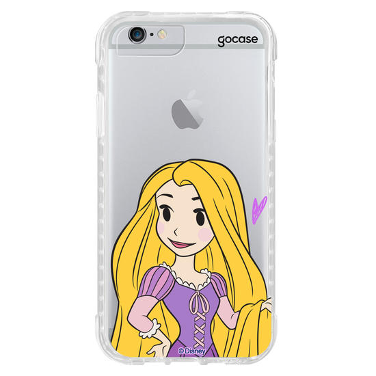 Capinha para celular Disney Princesas - Rapunzel Elegância Cartoon