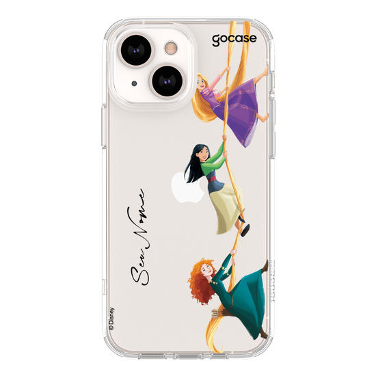 Capinha para celular Disney - Princesas - Entre Tranças e Coroas