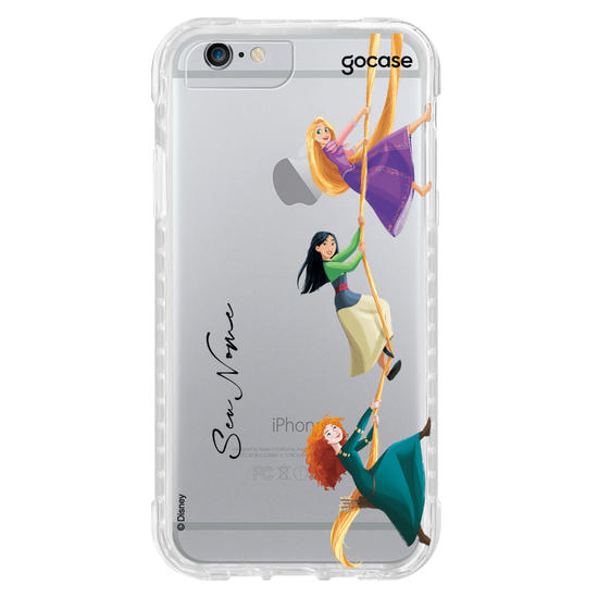 Capinha para celular Disney - Princesas - Entre Tranças e Coroas