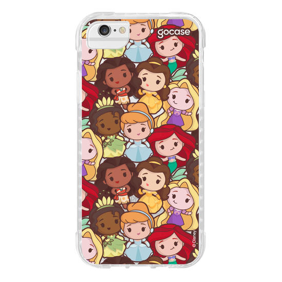 Capinha para celular Disney - Princesas - Cute Princess Pattern