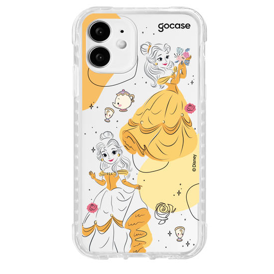 Capinha para celular Disney - Princesas - Bela Pattern Shapes