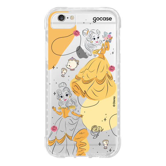Capinha para celular Disney - Princesas - Bela Pattern Shapes