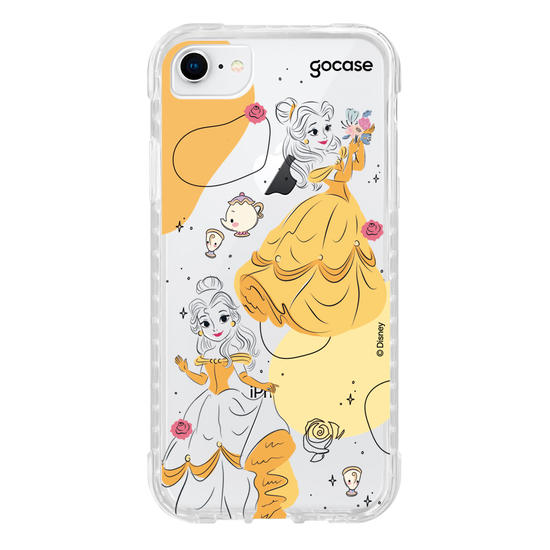 Capinha para celular Disney - Princesas - Bela Pattern Shapes