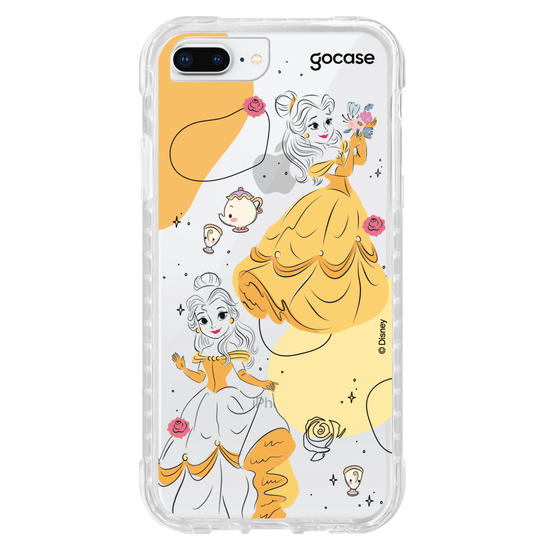 Capinha para celular Disney - Princesas - Bela Pattern Shapes