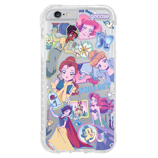 Capinha para celular  Disney Princesas - Stickers Anime Princesses