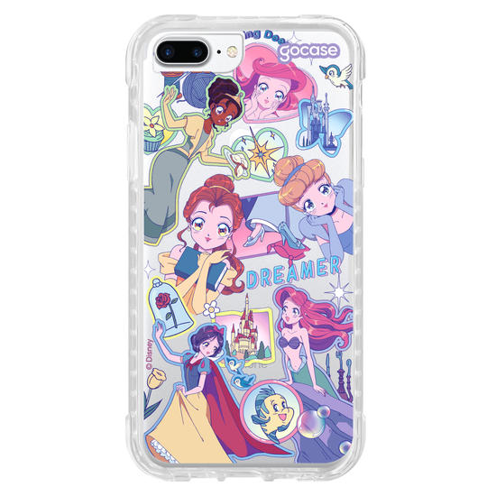 Capinha para celular  Disney Princesas - Stickers Anime Princesses