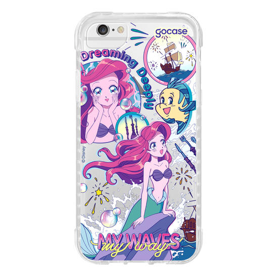 Capinha para celular  Disney Princesas - Stickers Ariel Anime