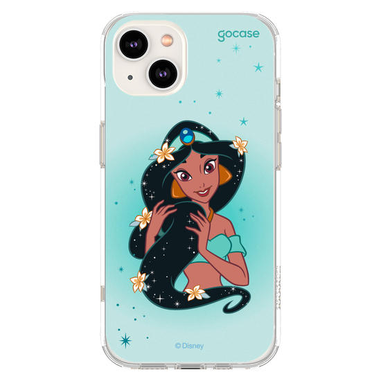 Capinha para celular Disney - Princesas - Jasmine Floral Encantado