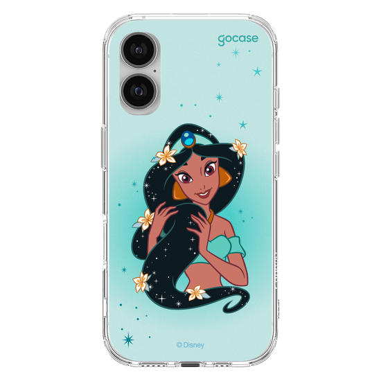 Capinha para celular Disney - Princesas - Jasmine Floral Encantado