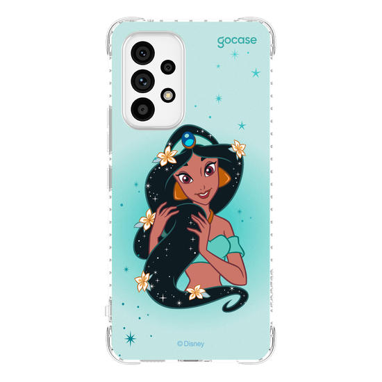 Capinha para celular Disney - Princesas - Jasmine Floral Encantado