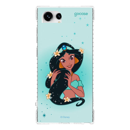 Capinha para celular Disney - Princesas - Jasmine Floral Encantado