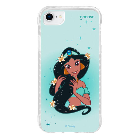 Capinha para celular Disney - Princesas - Jasmine Floral Encantado