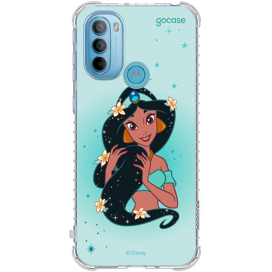 Capinha para celular Disney - Princesas - Jasmine Floral Encantado