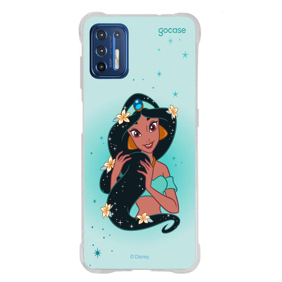 Capinha para celular Disney - Princesas - Jasmine Floral Encantado