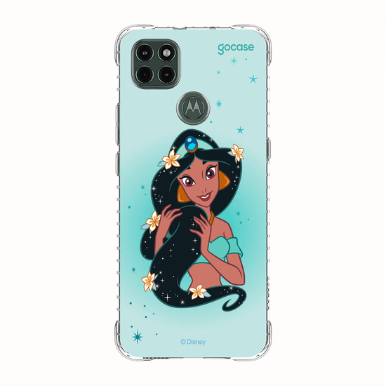 Capinha para celular Disney - Princesas - Jasmine Floral Encantado