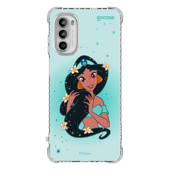 Capinha para celular Disney - Princesas - Jasmine Floral Encantado