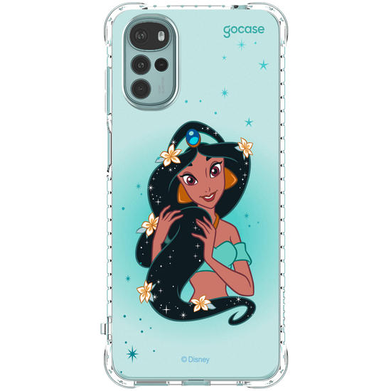 Capinha para celular Disney - Princesas - Jasmine Floral Encantado
