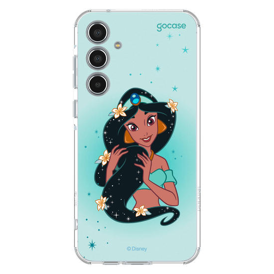 Capinha para celular Disney - Princesas - Jasmine Floral Encantado