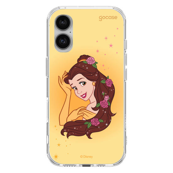 Capinha para celular Disney - Princesas - Bela Floral Encantado