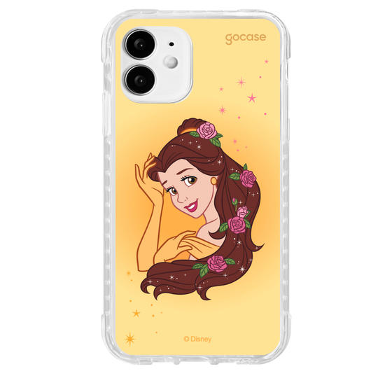 Capinha para celular Disney - Princesas - Bela Floral Encantado