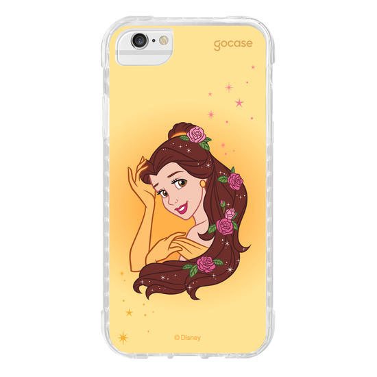 Capinha para celular Disney - Princesas - Bela Floral Encantado