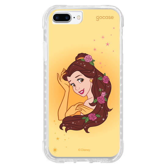 Capinha para celular Disney - Princesas - Bela Floral Encantado