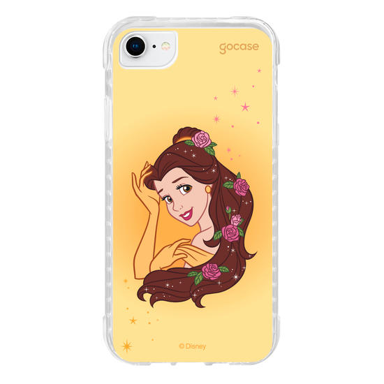 Capinha para celular Disney - Princesas - Bela Floral Encantado
