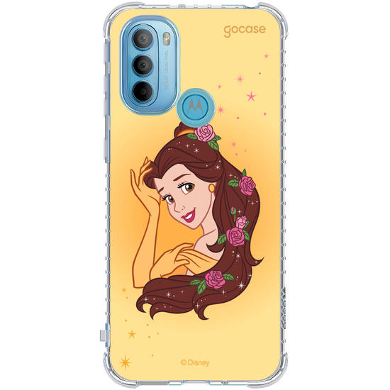 Capinha para celular Disney - Princesas - Bela Floral Encantado