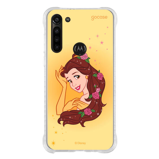 Capinha para celular Disney - Princesas - Bela Floral Encantado
