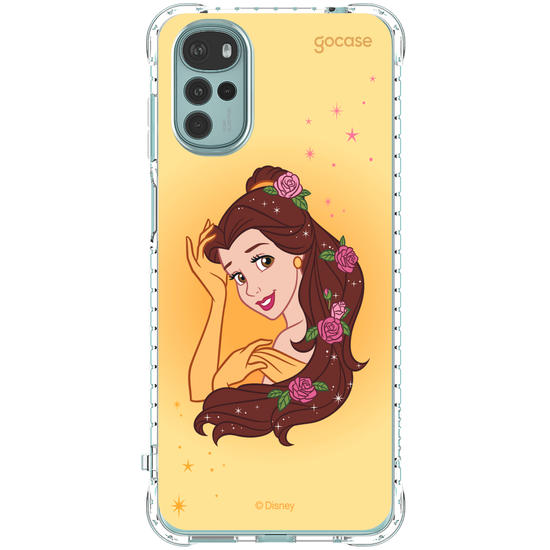 Capinha para celular Disney - Princesas - Bela Floral Encantado