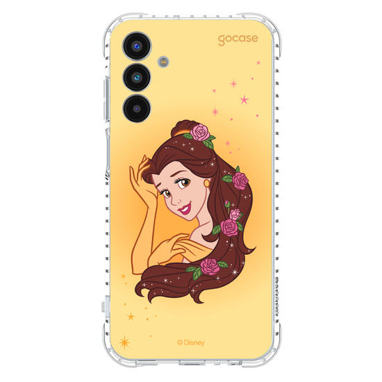 Capinha para celular Disney - Princesas - Bela Floral Encantado