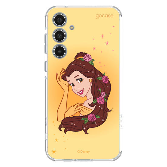 Capinha para celular Disney - Princesas - Bela Floral Encantado